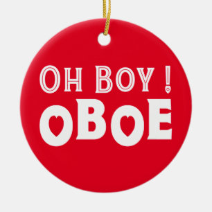 Oh Boy Oboe Julgransprydnad Keramik