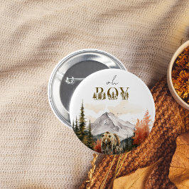 Oh Boy Rustic Woodland Mountain Bear Baby Shower Knapp
