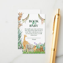Oh Boy Safari Jungle Baby Shower Bok för Baby