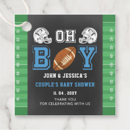Oh Boy Toppen bowl Football Baby Shower Gåvor Etiketter