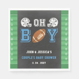 Oh Boy Toppen bowl Football Baby Shower Pappersservett