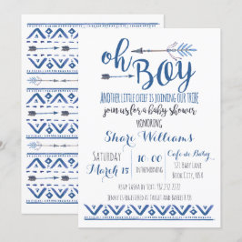Oh Boy Tribal Baby Shower-inbjudan Inbjudningar