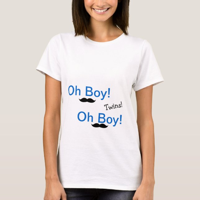 Oh Boy Twillingars Fynny Mammairy Shirt Tee (Framsida)