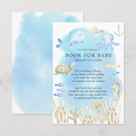 Oh Boy under Sea Baby Shower Bok för Baby Tilläggskort