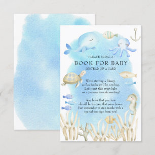 Oh Boy under Sea Baby Shower Bok för Baby Tilläggskort