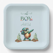 Oh Boy under Sea Turtle Baby Shower