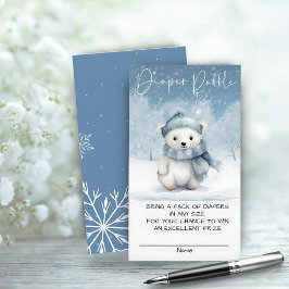 Oh Boy Winter | Skogsbabyskor Diaper Raffle Tilläggskort