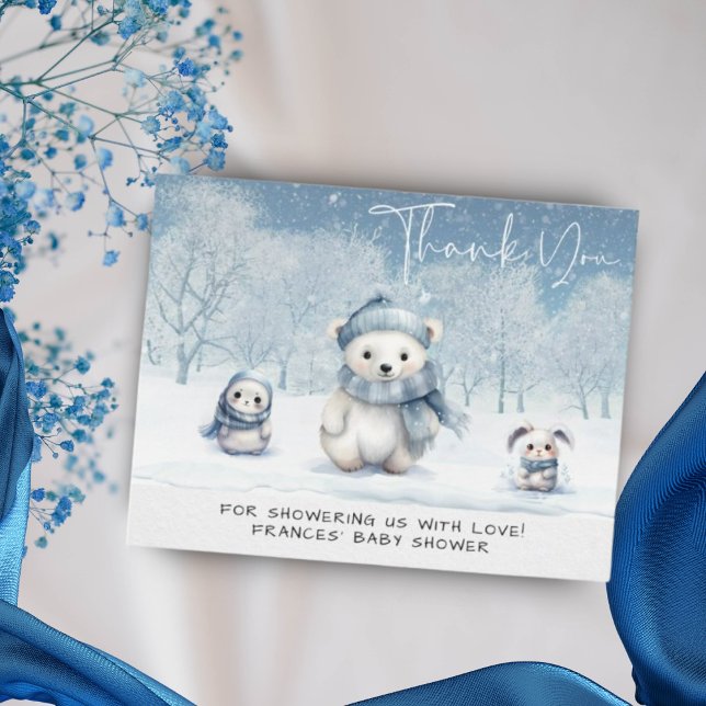 Oh Boy Winter | Skogsbabyskor Tack Kort (Skapare uppladdad)