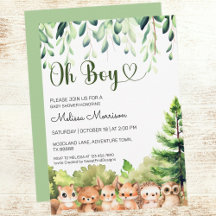 Oh Boy Woodland Pojke Shower