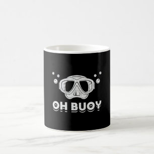 Oh Buoy Dyka Diver Ocean Deep Sea Funny Kaffemugg
