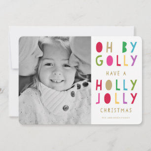 Oh by Golly   Helgdag-fotokort Julkort