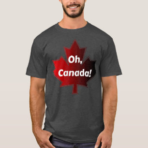 Oh Canada Canadian Pride Maple Löv nationaldag E T Shirt