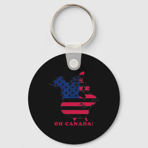 Oh Canada The 51 State Trump Oh Canada 2025 Nyckelring