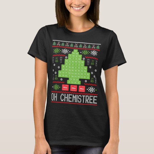 Oh Chemist Träd Chemistree Funny Science Chemistry T Shirt (Framsida)