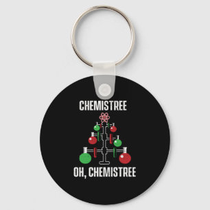 Oh Chemist Träd Chemistree Pun Science Nyckelring