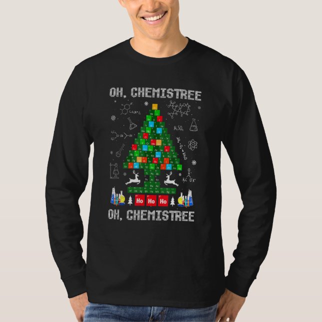 Oh Chemist Träd Chemistree Science Chemistry Chris T Shirt (Framsida)