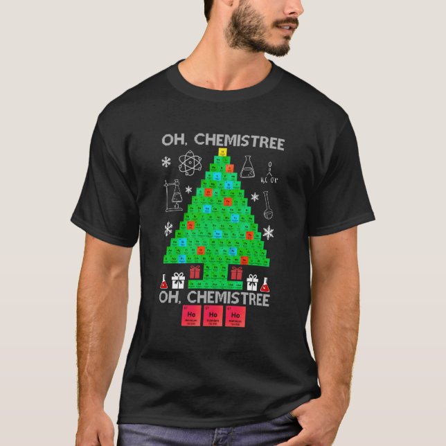 Oh Chemist Träd Chemistree Science Chemistry T Shirt (Framsida)