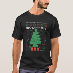 Oh Chemist Träd God jul Ugly Chemistree Ch T Shirt