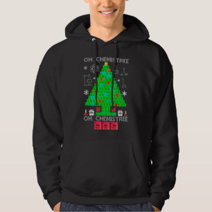 Oh Chemistree Chemist Träd Funny Science jul Hoodie