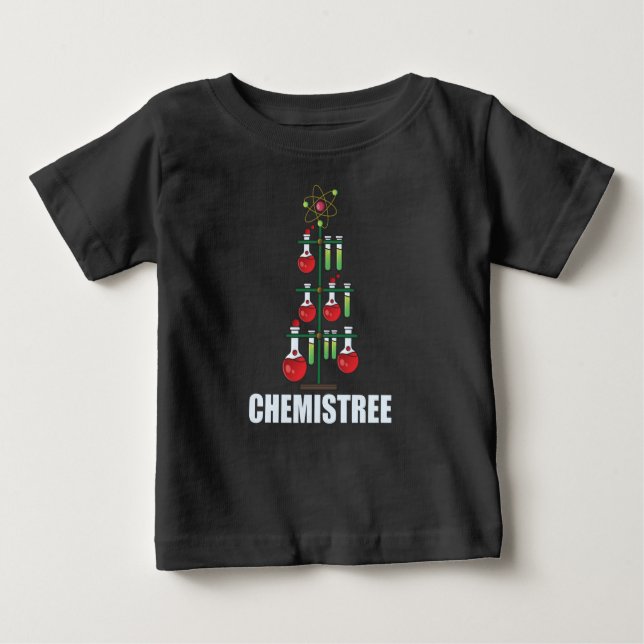 Oh Chemistree Christmas Chemistry Science teacher  T Shirt (Framsida)