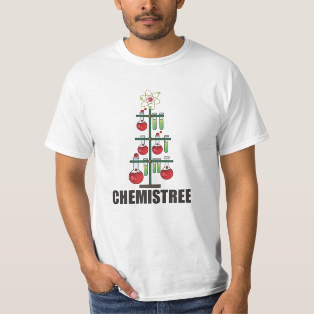 Oh Chemistree jul-kemi-forskarlärare T Shirt (Framsida)