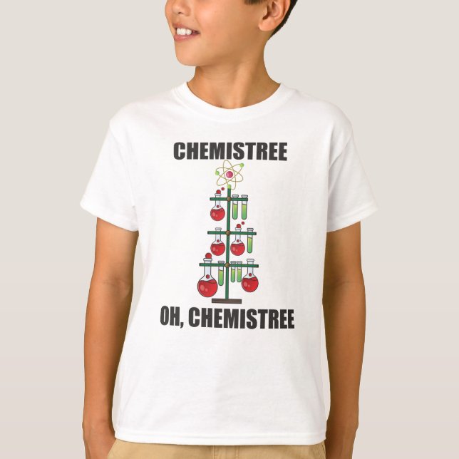 Oh Chemistree jul-kemi-forskarlärare T Shirt (Framsida)
