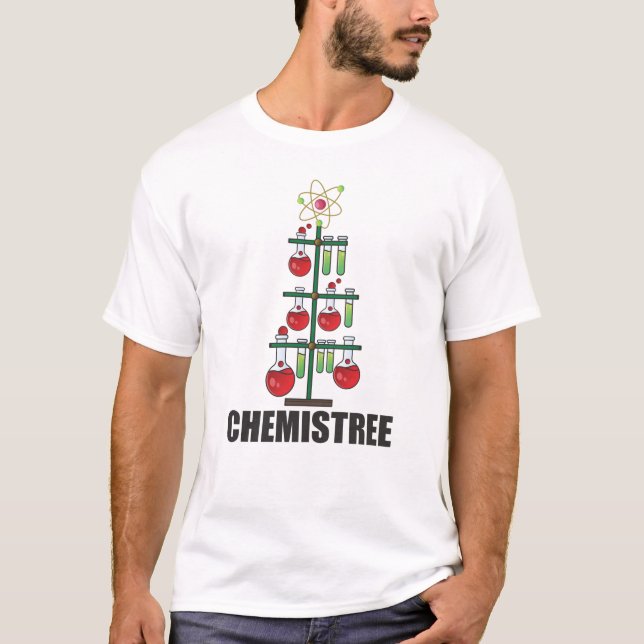 Oh Chemistree jul-kemi-forskarlärare T Shirt (Framsida)