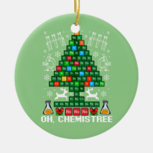 Oh Chemistree jul-kemi Science Periodic Julgransprydnad Keramik