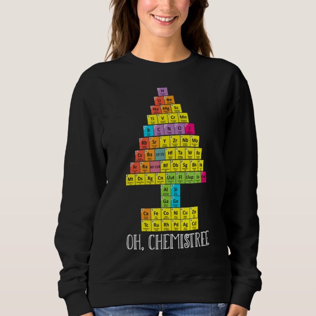 Oh Chemistree jul-kemi Science Periodic T Shirt (Framsida)