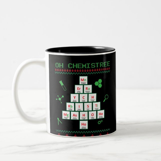 Oh Chemistree Oh Chemistree rolig inslagdesign Två-Tonad Mugg (Vänster)