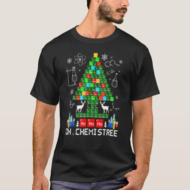 Oh Chemistree Science Julgran Chemistry Ch T Shirt (Framsida)