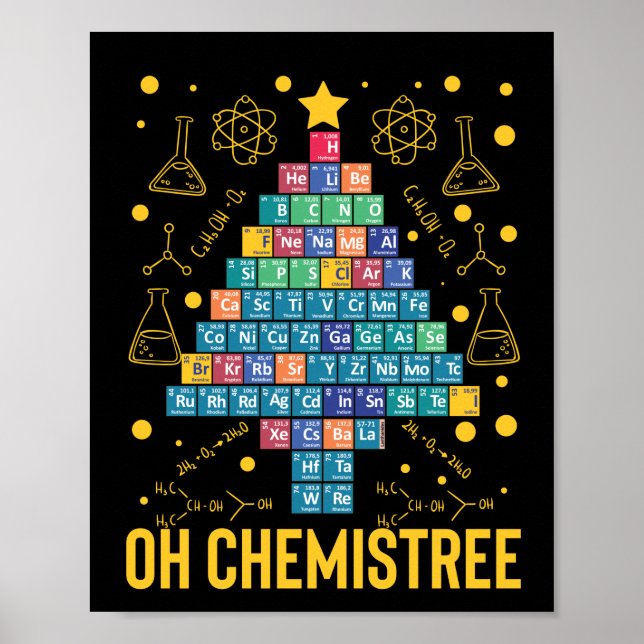 Oh Chemistree Science Julgran Chemistry Poster (Framsidan)