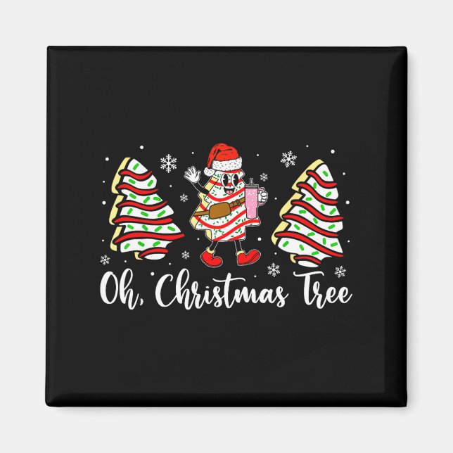 Oh Christmas Tree Cakes Debbie Becky Jen Cake Love Magnet (Framsidan)