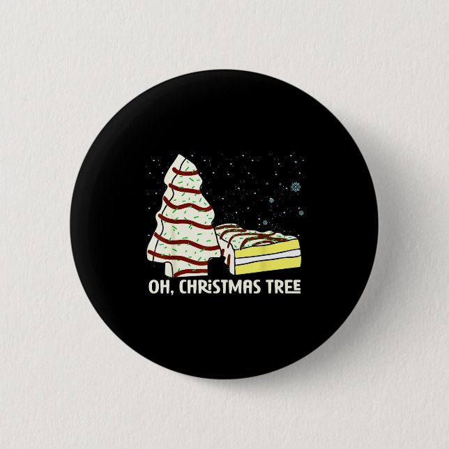 Oh, Christmas Tree Cakes Shirt Funny Cakes Debbie  Knapp (Framsida)