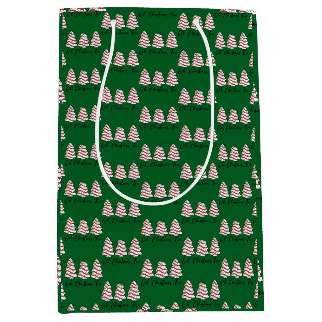Oh Christmas Tree Little Debbie Cakes Gift Bag (Framsidan)