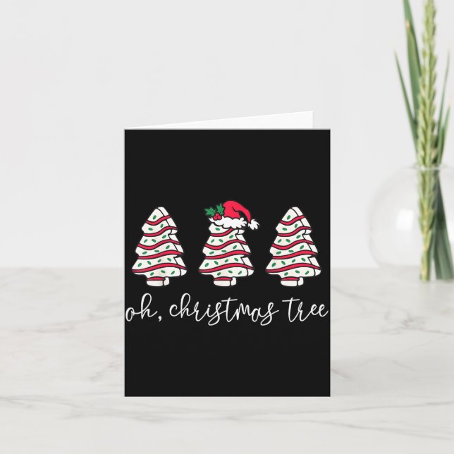 Oh Christmas Tree Sweater Christmas Tree Cake Farm Kort (Framsida)