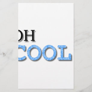 Oh Coola Text Brevpapper