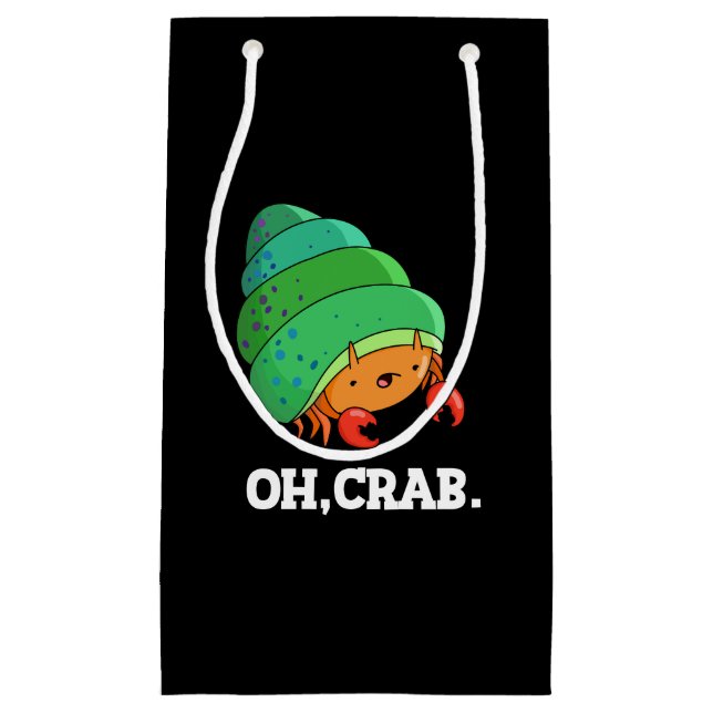 Oh Crab Funny Crab Phrase Pun Mörk BG (Framsidan)