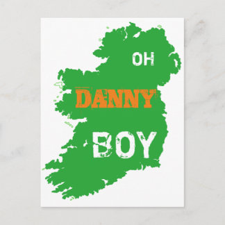 Oh Danny Boy St paddys day coola Eire Karta Vykort