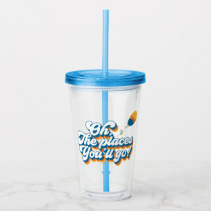 Oh, de platser du kommer att gå! Citat med ballong Take Away Mugg