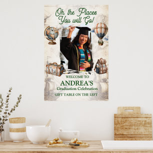 Oh, De Platser Hon Kommer Att Gå Utexamineringsfes Poster