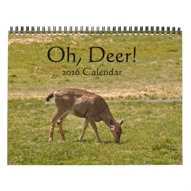Oh, Deer! 12-month 2026 Calendar Kalender (Omslag)