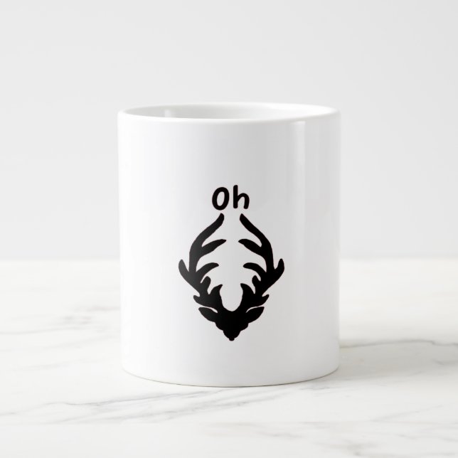 Oh Deer Artistic Clean Style  Jumbo Mugg (Framsidan)