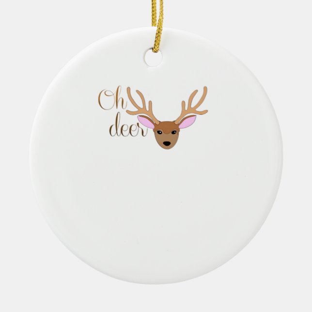 Oh Deer Artistic Style Ornament (Framsidan)