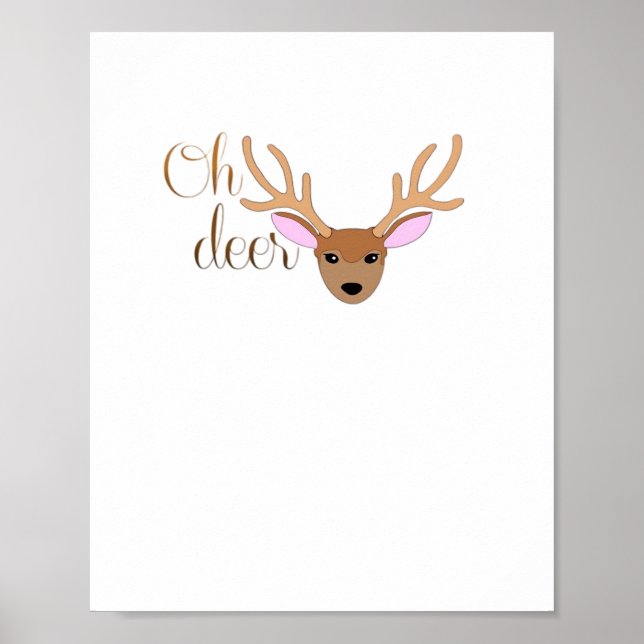 Oh Deer Artistic Style  Poster (Framsidan)