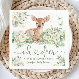 Oh Deer Baby Shower Gender Neutral Paper Napkin Pappersservett