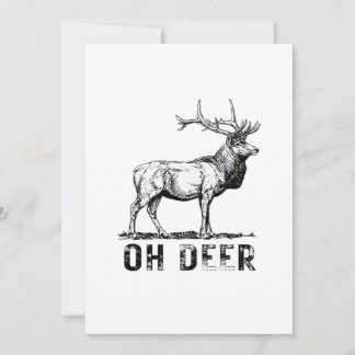 Oh Deer Bold Graphic Expression Julkort