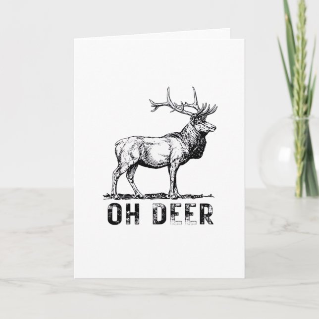 Oh Deer Bold Graphic Expression Kort (Framsida)