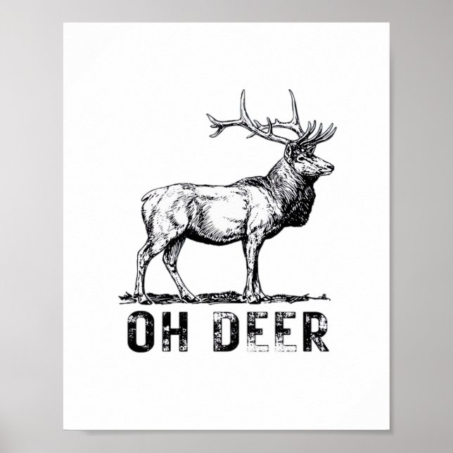 Oh Deer Bold Graphic Expression  Poster (Framsidan)