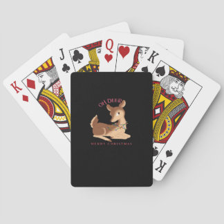 Oh Deer Christmas Modern Design Casinokort